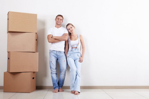 Movers Sutton team preparing a safe relocation with protective equipment