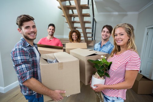 Local removals team handling a flat move in Sutton