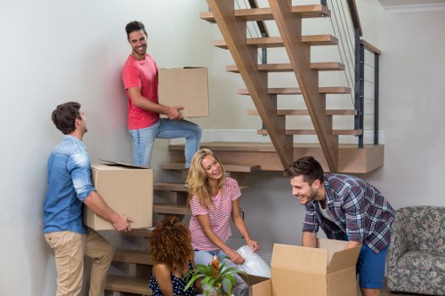Local moving truck ready for a home move in Sutton