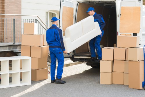 Local removals team handling a student flat move in Sutton