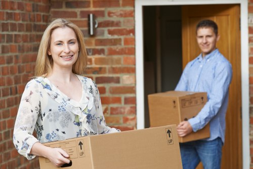 Removal van ready for a local move in Sutton