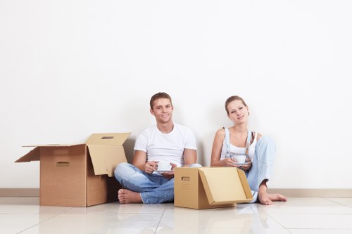 Student move essentials packed and ready for collection in Sutton