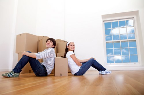 Local removals crew handling access and parking challenges