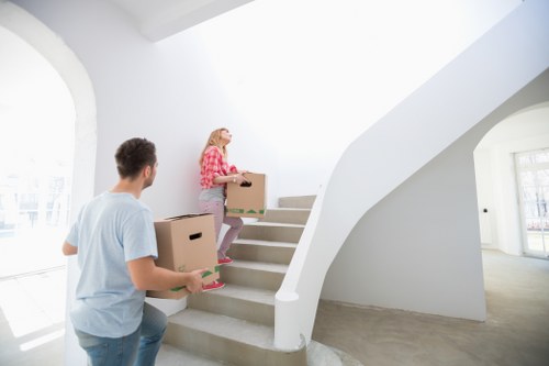 Office relocation in Sutton with packed equipment and furniture