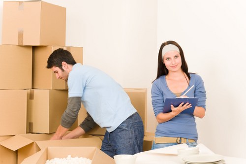 Packed items and furniture showing example removal jobs in Sutton