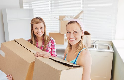 Household items packed for relocation in Sutton