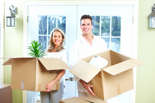Low-carbon moving van used by Movers Sutton