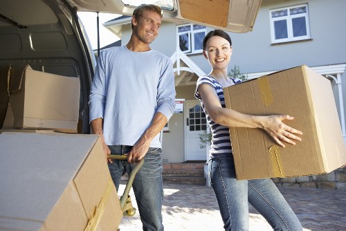Sutton movers loading boxes and furniture for delivery