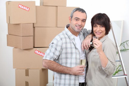 Local removal van service helping with a flat move in Sutton